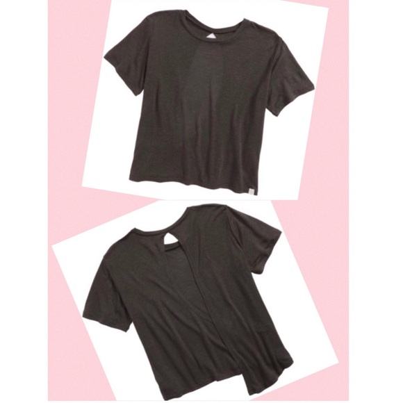 TREASURE & BOND Boxy Fly Away Tee, Top Big Girls Olive L, Black XL NWT - Picture 2 of 5